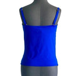 La Blanca Women's Blue Swimming Suit Top 36D Bra-Sized Support Nylon Stretch EXC