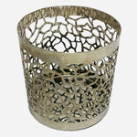 Yankee Candle Matrix Brushed Silver Metal Candle Holder 4" Candlestick New