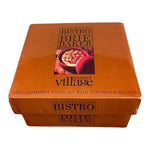 Vintage Bistro Brown Ceramic Brie Camembert Cheese Baker Keeper 5x5 Excellent