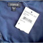 Zunie Navy Blue Sequin Top Ruffle Tulle Skirt Dress Bow Front Girls Size 8 NWT