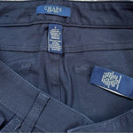 CHAPS Navy Blue Cotton Jeans Women Size 6 Regular Fit Zip Front 30" Inseam VG