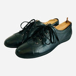 VITTO ROSSI Black Leather Lace-Up Sneakers Men’s Casual Comfy Shoes US 8
