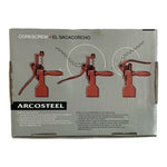 Arcosteel Corkscrew Wine Opener Silver Foil Cutter Easy-Up Bottle Opener VG