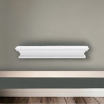 White Floating Wall Shelf Modern Wood 24x5 Decorative Display Storage Shelf NIB