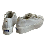 KEDS x KATE SPADE White Canvas Platform Lace-Up Sneakers Women’s Size 8.5