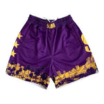 Slam Skyline Men's Purple Athletic Shorts M Boxer Pull-On Quick-Dry Excellent