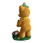 ENESCO Cherished Teddies Bear Flower Basket Figurine 7" Spring Resin Collectible