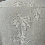 Tommy Bahama Men's Beige Silk Palm Print Hawaiian Shirt L Relaxed Fit $159 VG