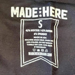 MADE HERE All American Black White Viscose Rayon Spandex Boxer Brief Mens Sz S