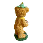 ENESCO Cherished Teddies Bear Flower Basket Figurine 7" Spring Resin Collectible