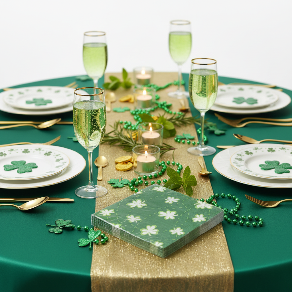 Vintage Target Irish Clover St Patrick's Day Napkins 30 Count 2002 NIP Charming