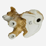 Vintage HOMCO Collie Puppy Dog Figurine Ceramic Sculpture No 8828 Tan White VG