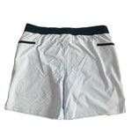 Fabletics The Franchise Men Athletic Shorts XXL Light Grey Black Swim Trunks NWT