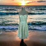 Adrianna Papell Mint Strapless Embroidered Tulle Gown Size 10 Prom Dress NWOT