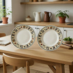 Sakura Majesticware Country Gathering Dinner Plates Set of 2 Leslie Beck 10.75"