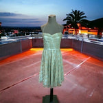 Adrianna Papell Mint Strapless Embroidered Tulle Gown Size 10 Prom Dress NWOT