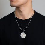 Saint Christopher Protect Us Medal Pendant Chain