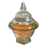 Rare Vintage AVON Roses Roses Cologne Gelée 4oz Jar Clear Glass Decanter New