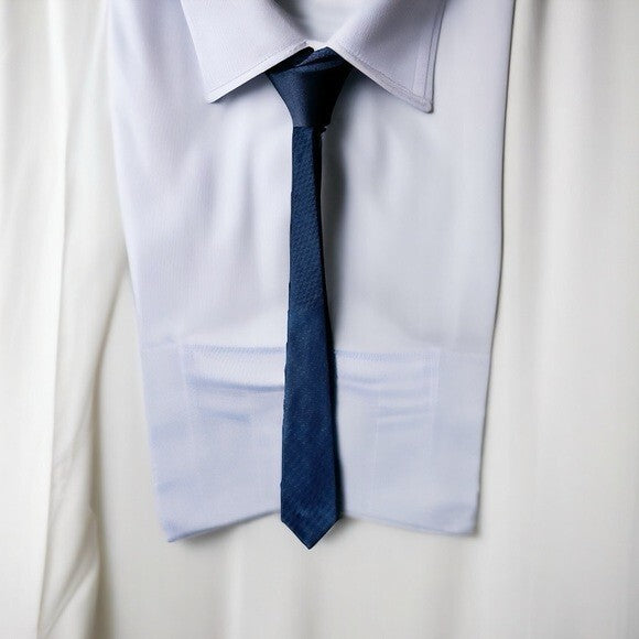 DAVID TAYLOR Dark Blue 100% Polyester Classic Mens Neck Tie 57" NWT