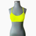 ALII Lifestyle Citron Lemon Swim Top Women M UV Protection Bathing Bra Athletic