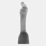 Leerdam Glass Stef Uiterwaal Madonna Child Frosted Art Deco Sculpture 9.5" 1930s