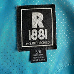 Rothschild Girls Blue Silver Dot Hooded Puffer Jacket Size 5-6 Zip Front Coat