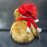 TY Beanie Buddies Christmas Holiday Brown Teddy Bear Plush Toy Rare Collectible
