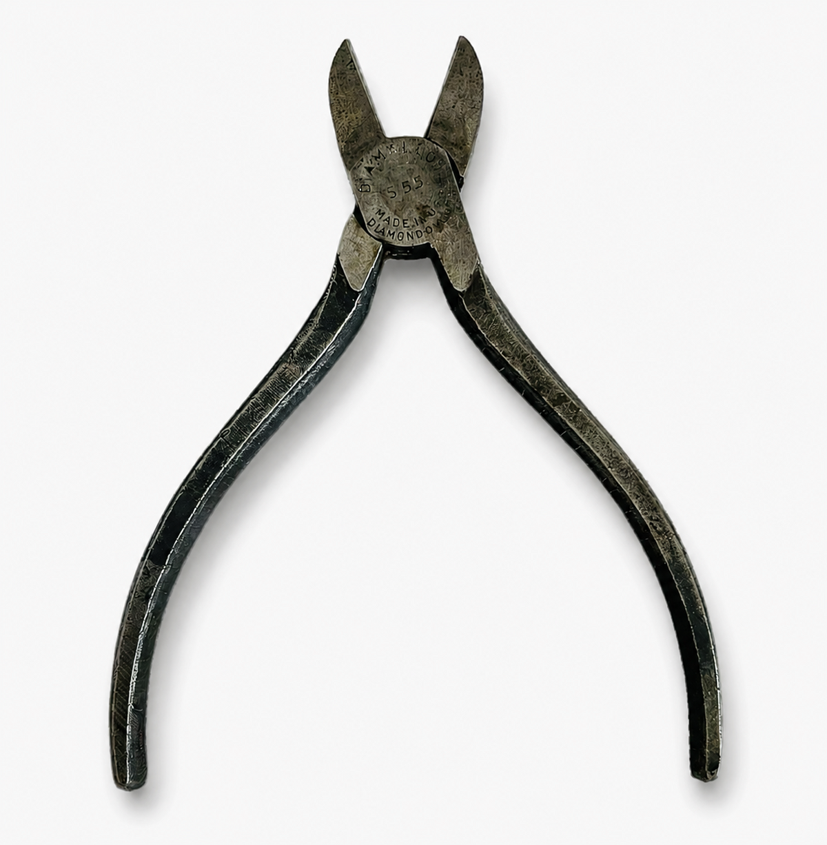 Vintage Diamond Calk S55 Diamalloy Diagonal Cutting Pliers Made in USA 5" Good