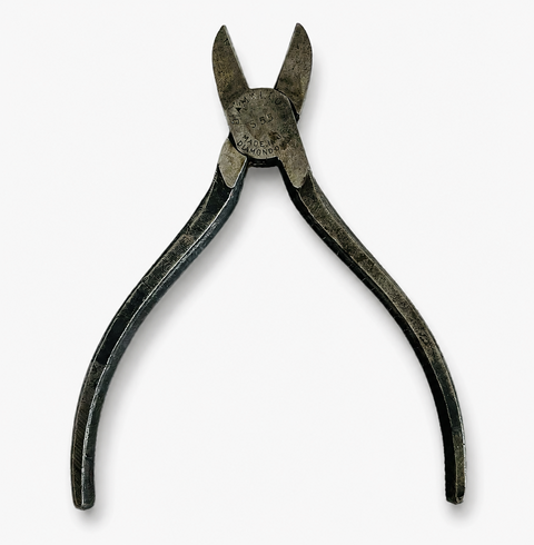 Vintage Diamond Calk S55 Diamalloy Diagonal Cutting Pliers Made in USA 5" Good