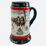 Vintage BUDWEISER The Seasons Best Holiday Beer Stein Beer Mug by Susan Sampson