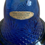 Vintage AVON Roses Roses Cologne Blue Hospitality Bell Perfume Bottle Pineapple