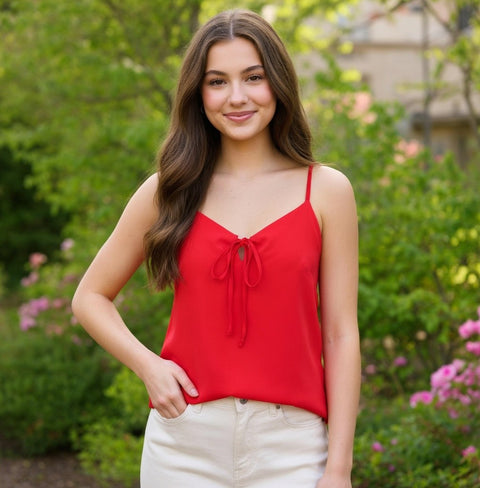 & Other Stories Paris Atelier Red Sleeveless Camisole Top Women’s Size 6