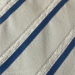 Donald J Trump Signature Collection Off White Blue Gold Stripe Silk Men Neck Tie