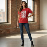 Few Rye Whiskey Pink Graphic T-Shirt Women's Large Crew Neck Cotton Blend New