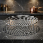2" Stainless Steel Round Wire Cooking Rack Elevated Grill Grate 11" Diameter