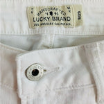 Lucky Brand Lolita White Cotton Denim Straight Fit Capri Jeans Womens Sz 8/29 VG