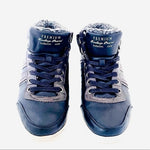 PLATO Men’s Leather High Top Sneakers Boots Winter Lace-Up EUR 41 US 7.5