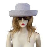 Vintage Betmar Lilac Paper Straw Bucket Hat Womens Beach Sun Protection One Size