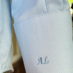 ENZO Custom Tailored Light Blue Cotton Button-Up Long Sleeve Men's Shirt Size M
