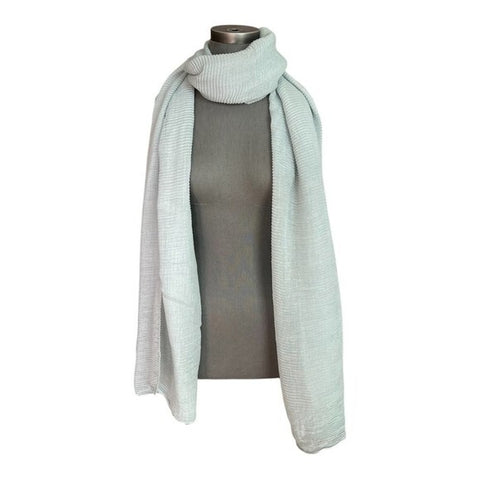 Nordstrom BP Light Aqua Blue Plisse Scarf 104x32” Multifunctional NWT