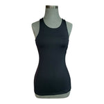 LULULEMON Bodycon Tank 4 Black Sheer Dot Support Sleeveless Athletic Top Bag VG