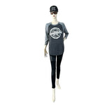 CARLSBAD California Surf Co Sweatshirt Women M Gray White Athletic EXC