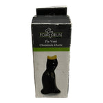 Vintage Fox Run Pie Bird Ceramic Pie Vent Whistle 4" Black Yellow Crow NIB