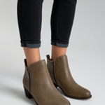 Lucky Brand Women's Basel Leather Ankle Booties 5.5 (EU 36) Tan Toffee NIB