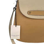 VITTORIA NAPOLI Champagne Cream Leather Handbag NWT Italian Designer Bag