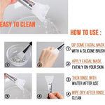 2 Pcs Norate Silicone Face Mask Applicator Brush for Facials Skincare New