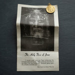 Vintage Holy Face of Jesus Gold Tone Orthodox Medal Pendant 1" Canada New