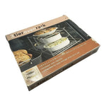 3-Tier Collapsible Oven Rack Heavy Duty Wire Rack 14.5"x11"x10.5" Silver NIB