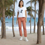Chico's So Slimming Women's Rose Dawn Pink Ankle Jeans 1 (8) Mid Rise Stretch VG