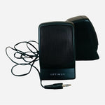 RadioShack Optimus AMX-4 Portable Amplified Speakers Pair Compact Audio System